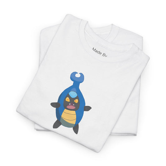 Cute Blue Beetle Bug Graphic Unisex Heavy Cotton Tee - Perfect for Bug Lovers