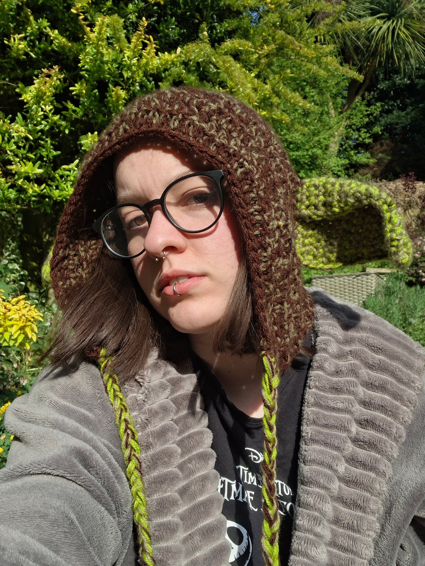 Crochet Goblin Ear Pointed Bonnet Hat