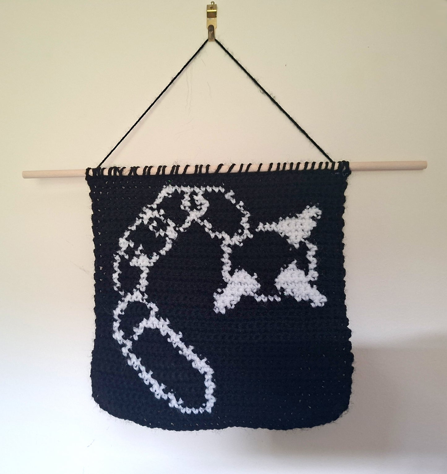 Crochet Medieval Chain Flail Tapestry