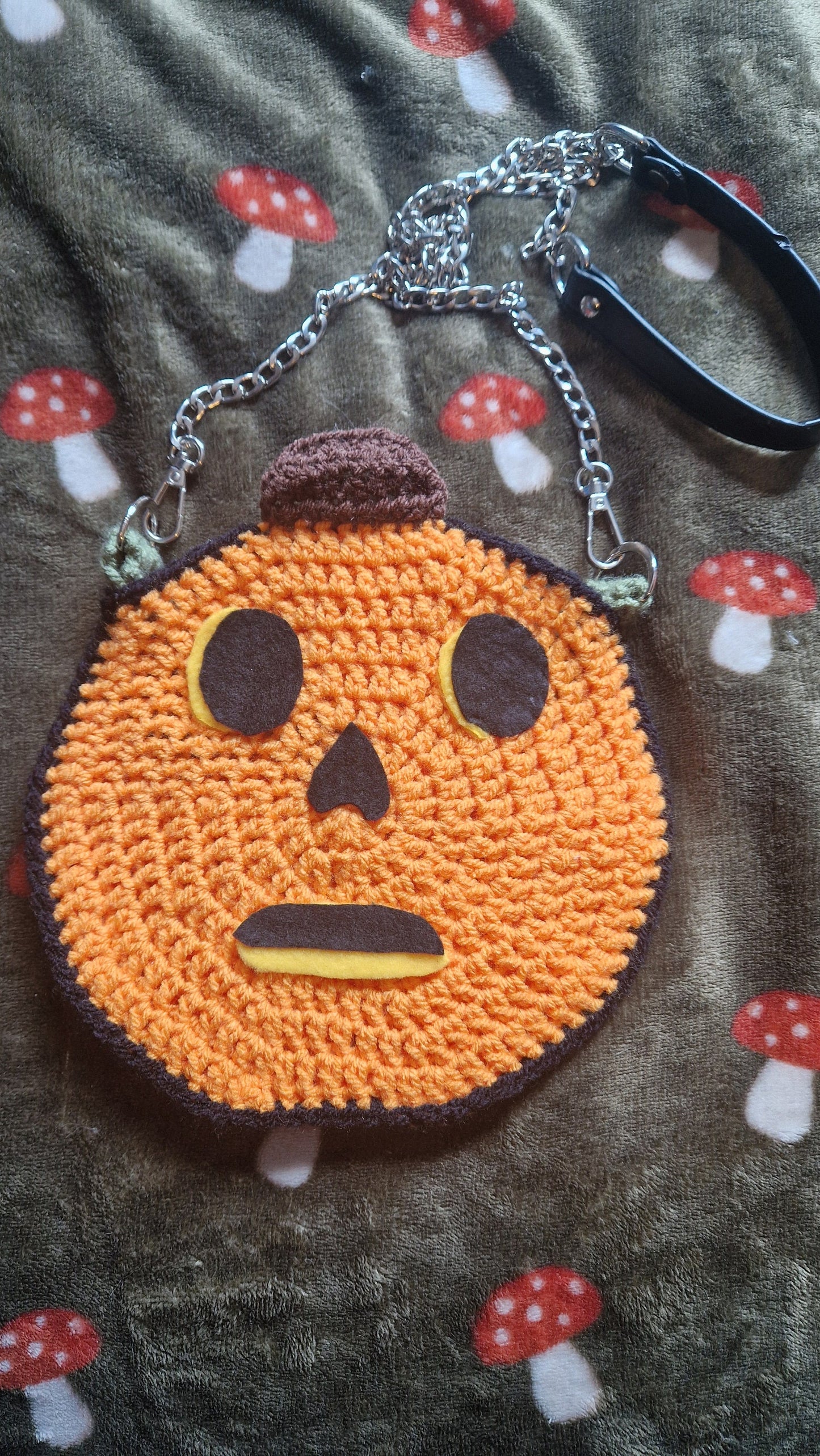 CROCHET PATTERN Crochet Pumpkin Head Bag PATTERN Halloween