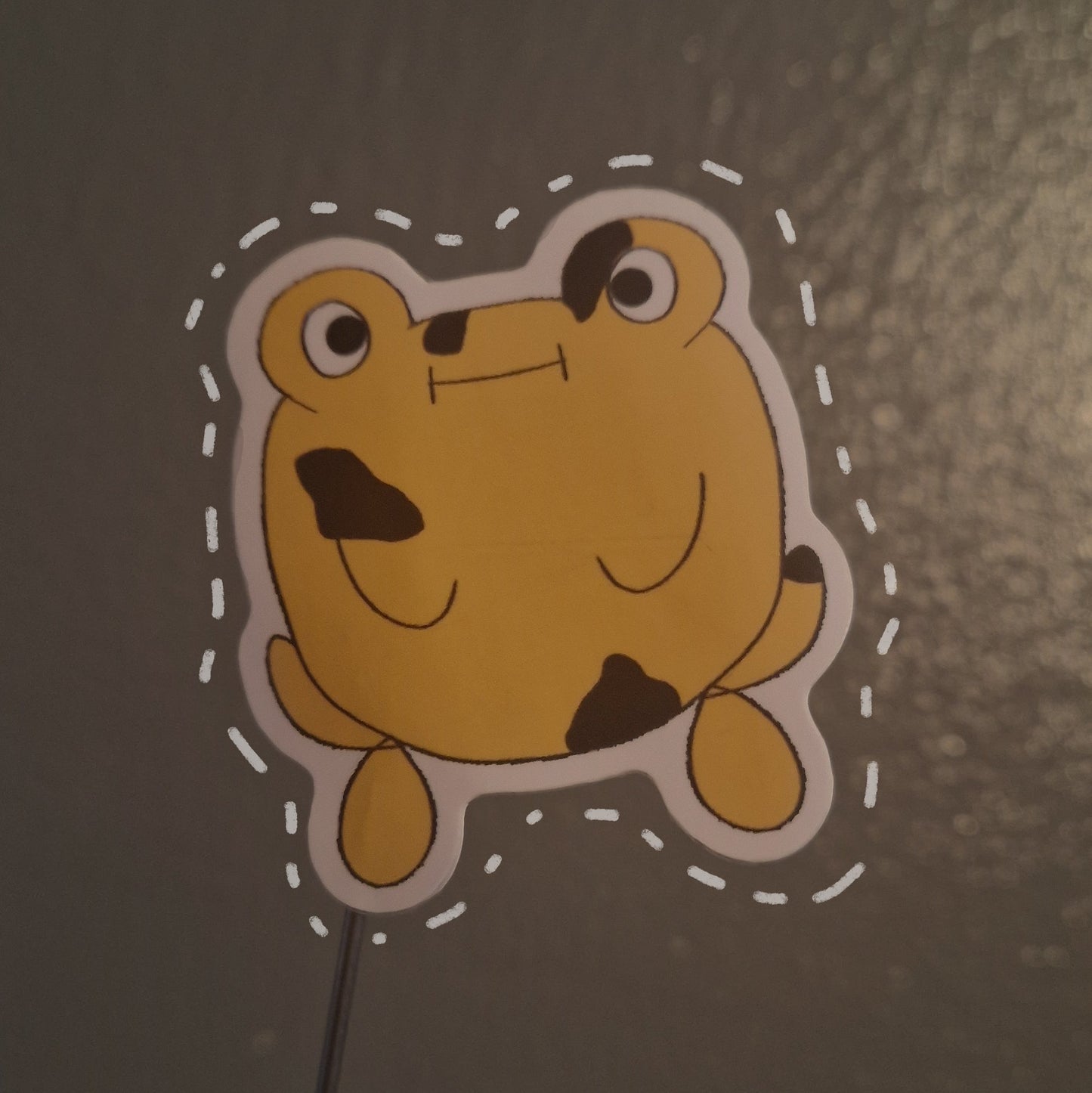 Yellow Frog Sticker 'Bob The Frog- Original Character