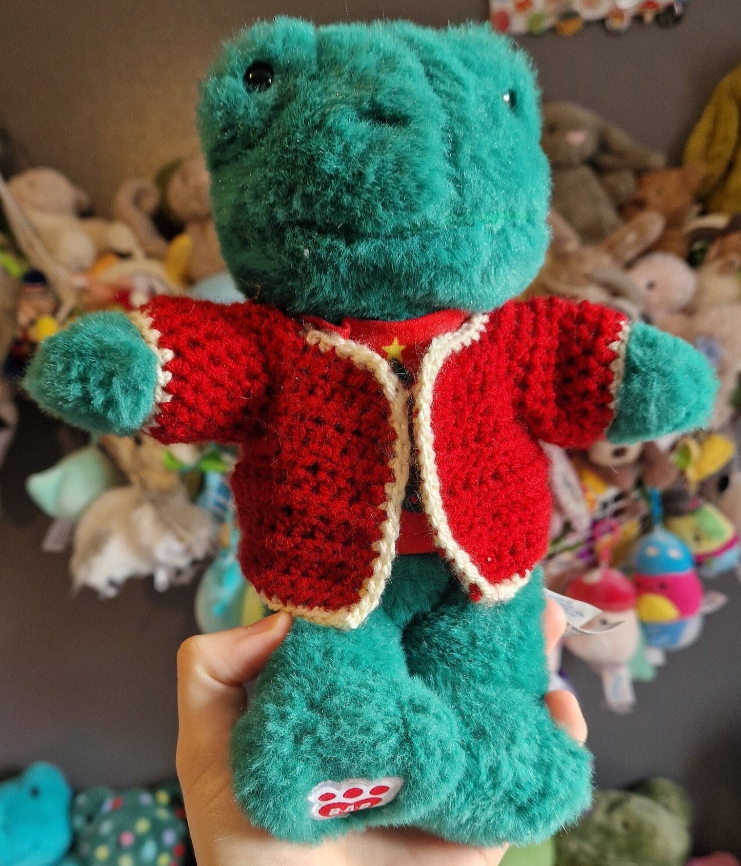 CROCHET PATTERN Crochet Smallfry Build a Bear frog sized Cardigan