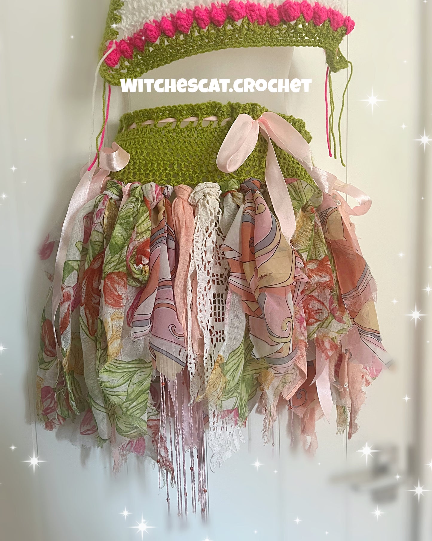 No Waste Fae Festival Skirt Crochet PATTERN