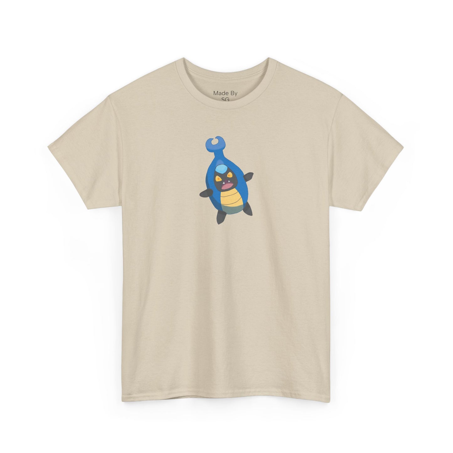 Cute Blue Beetle Bug Graphic Unisex Heavy Cotton Tee - Perfect for Bug Lovers