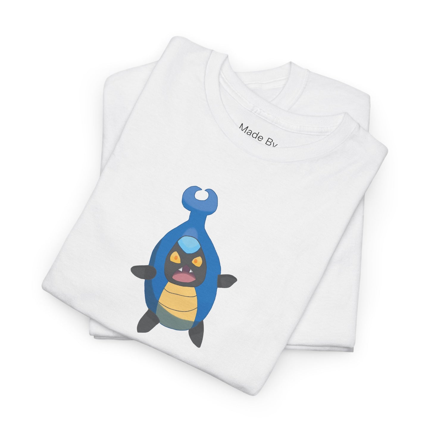 Cute Blue Beetle Bug Graphic Unisex Heavy Cotton Tee - Perfect for Bug Lovers