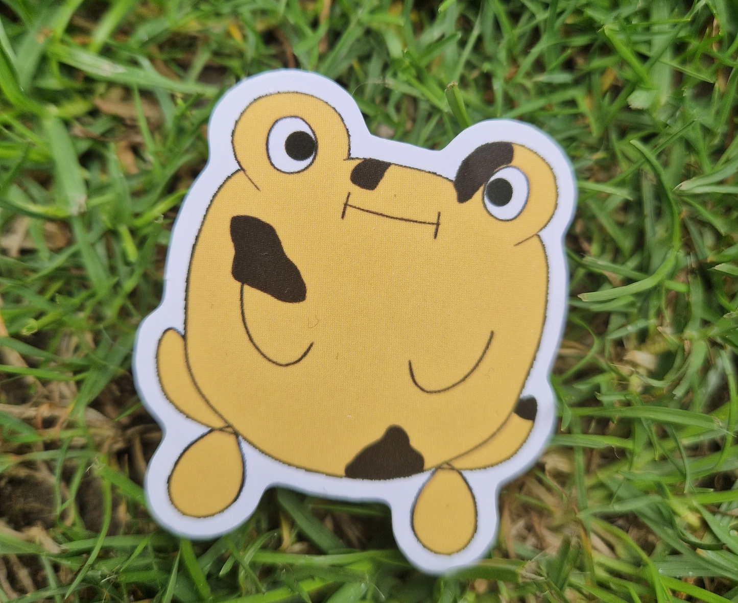 Yellow Frog Sticker 'Bob The Frog- Original Character