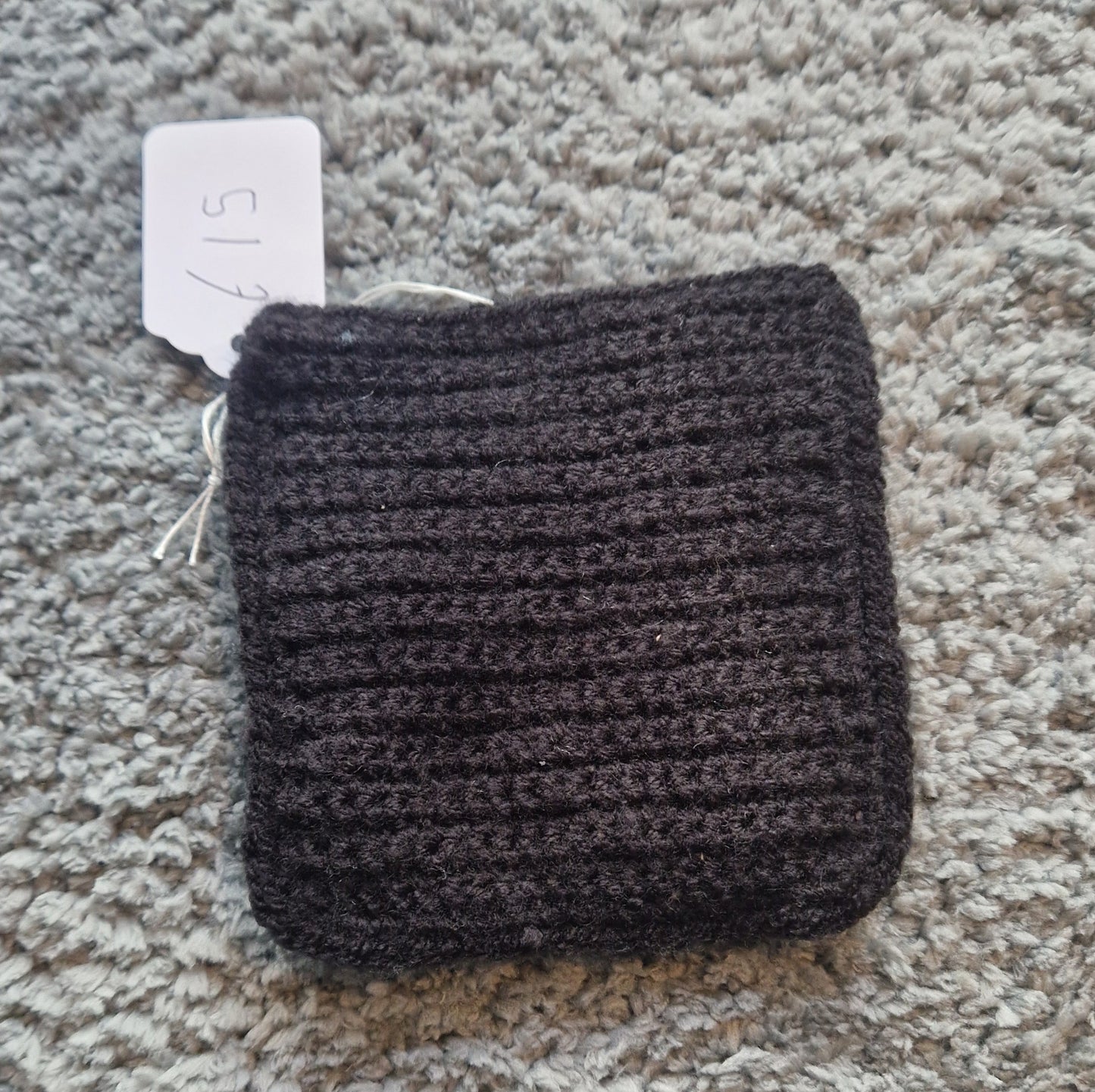 Crochet Lined Swirl Tapestry Pouch / Dice Bag/ Trinket Pouch With Snap Closure