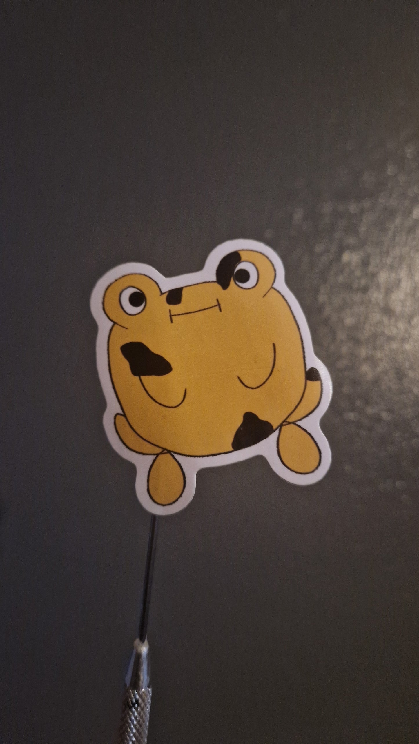 Yellow Frog Sticker 'Bob The Frog- Original Character