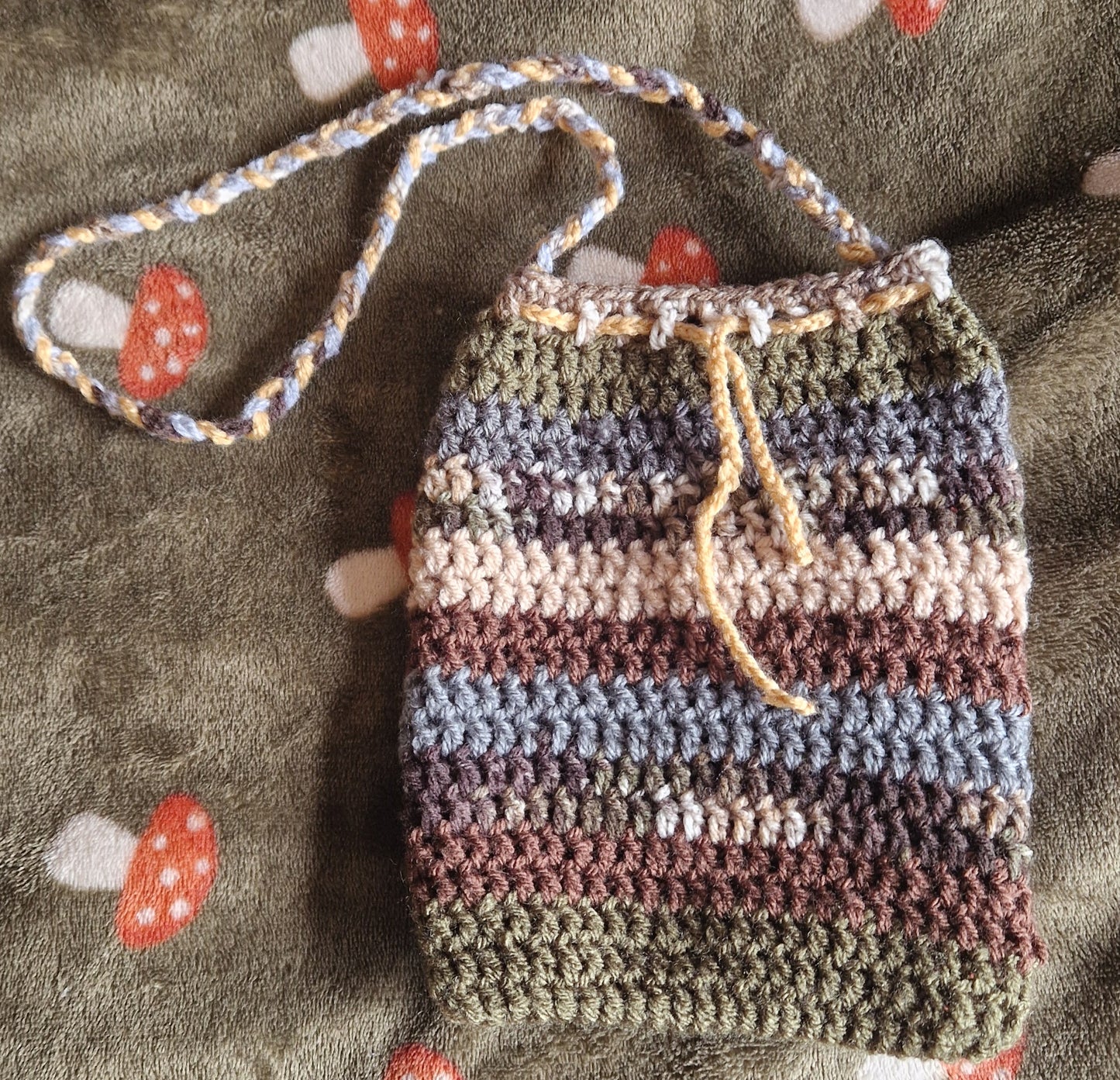 CROCHET PATTERN Small Beginner Friendly Festival Essentials Bag