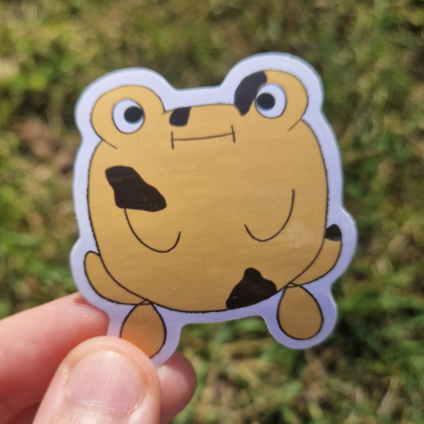 Yellow Frog Sticker 'Bob The Frog- Original Character