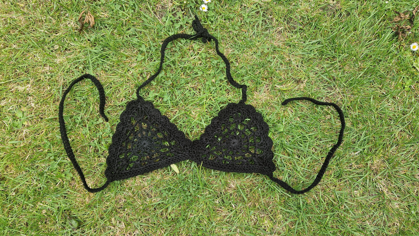 Crochet Spiderweb Bra XS