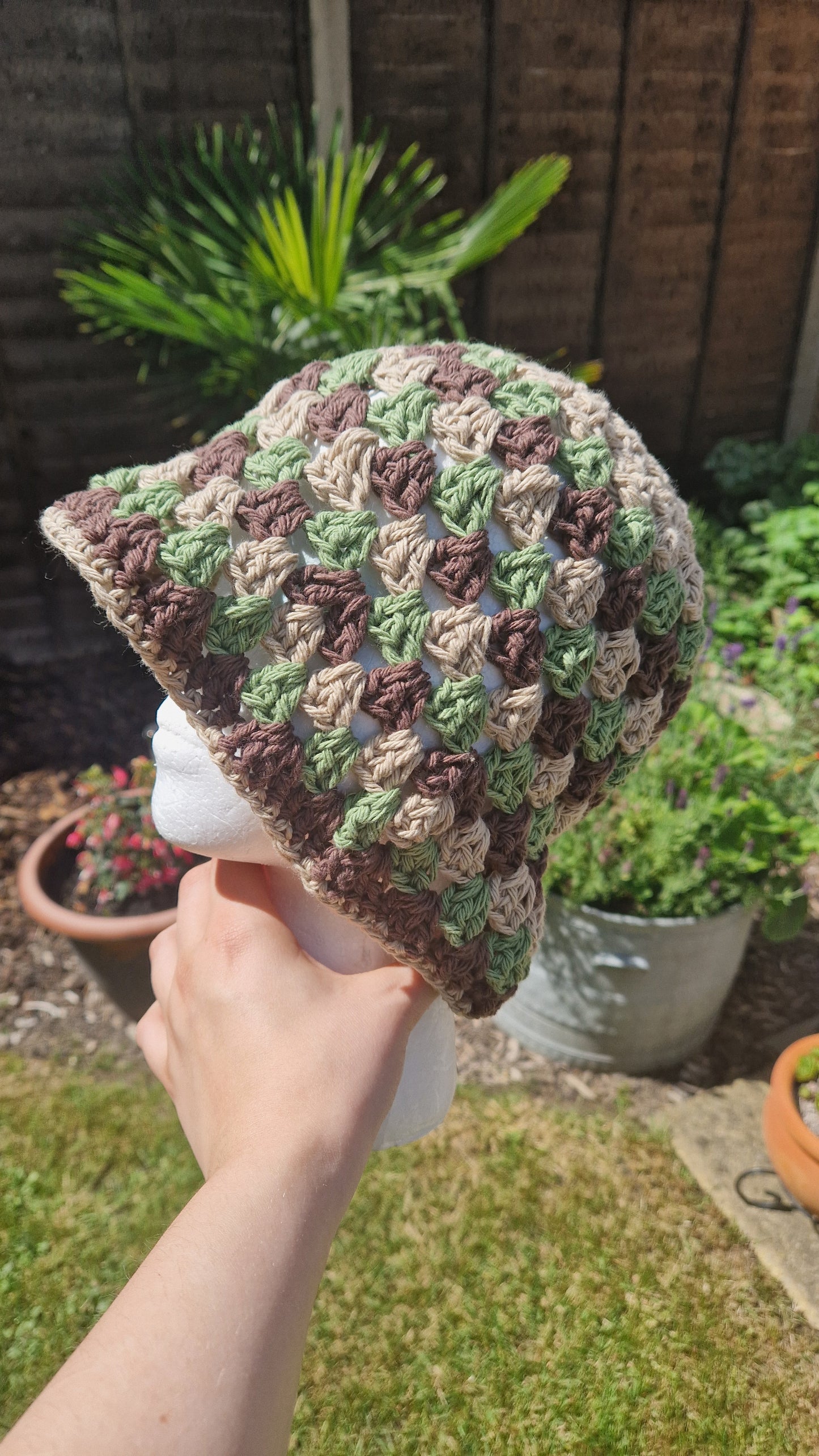 100% Cotton Crochet Summer Bucket Hat