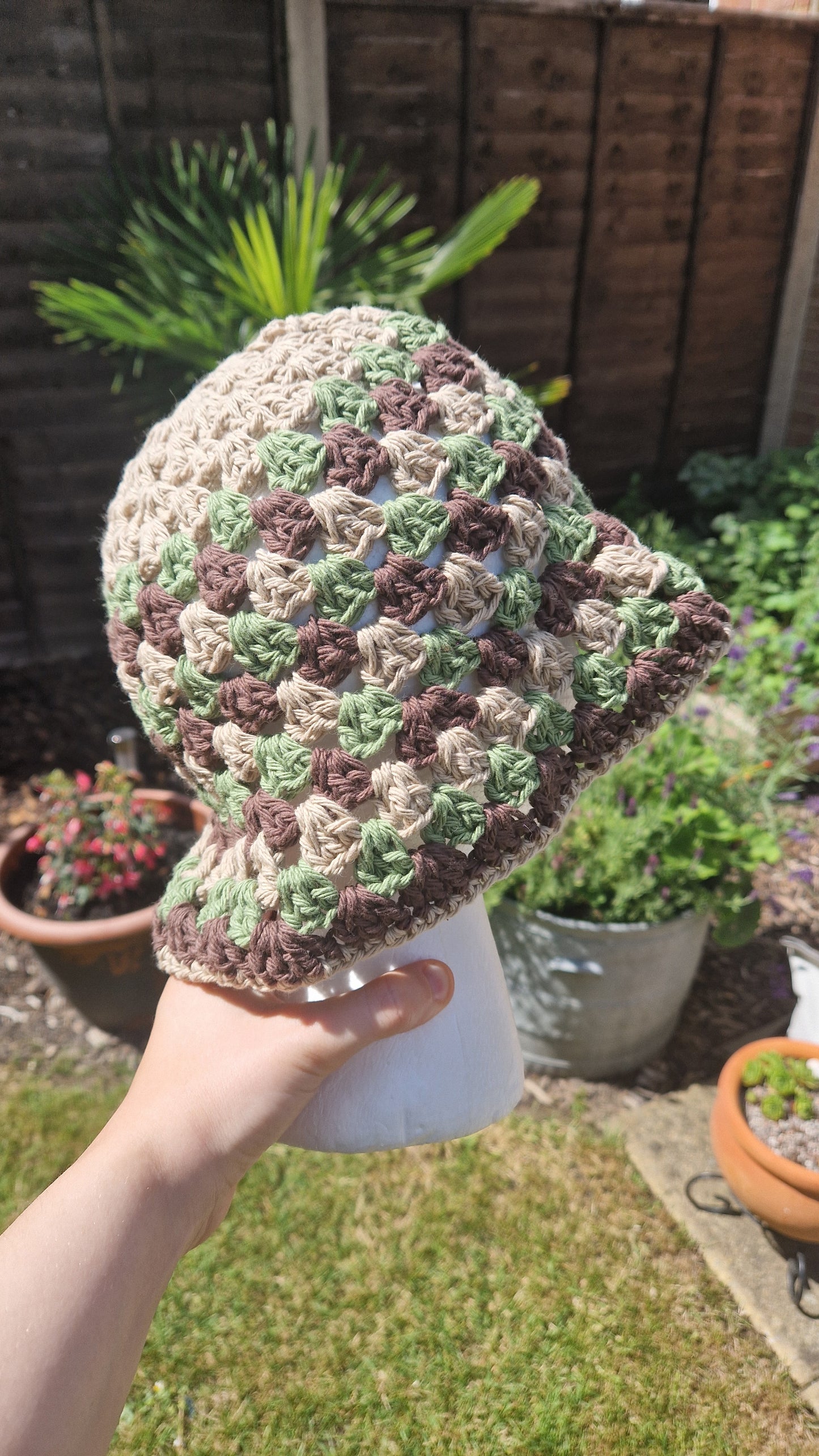 100% Cotton Crochet Summer Bucket Hat
