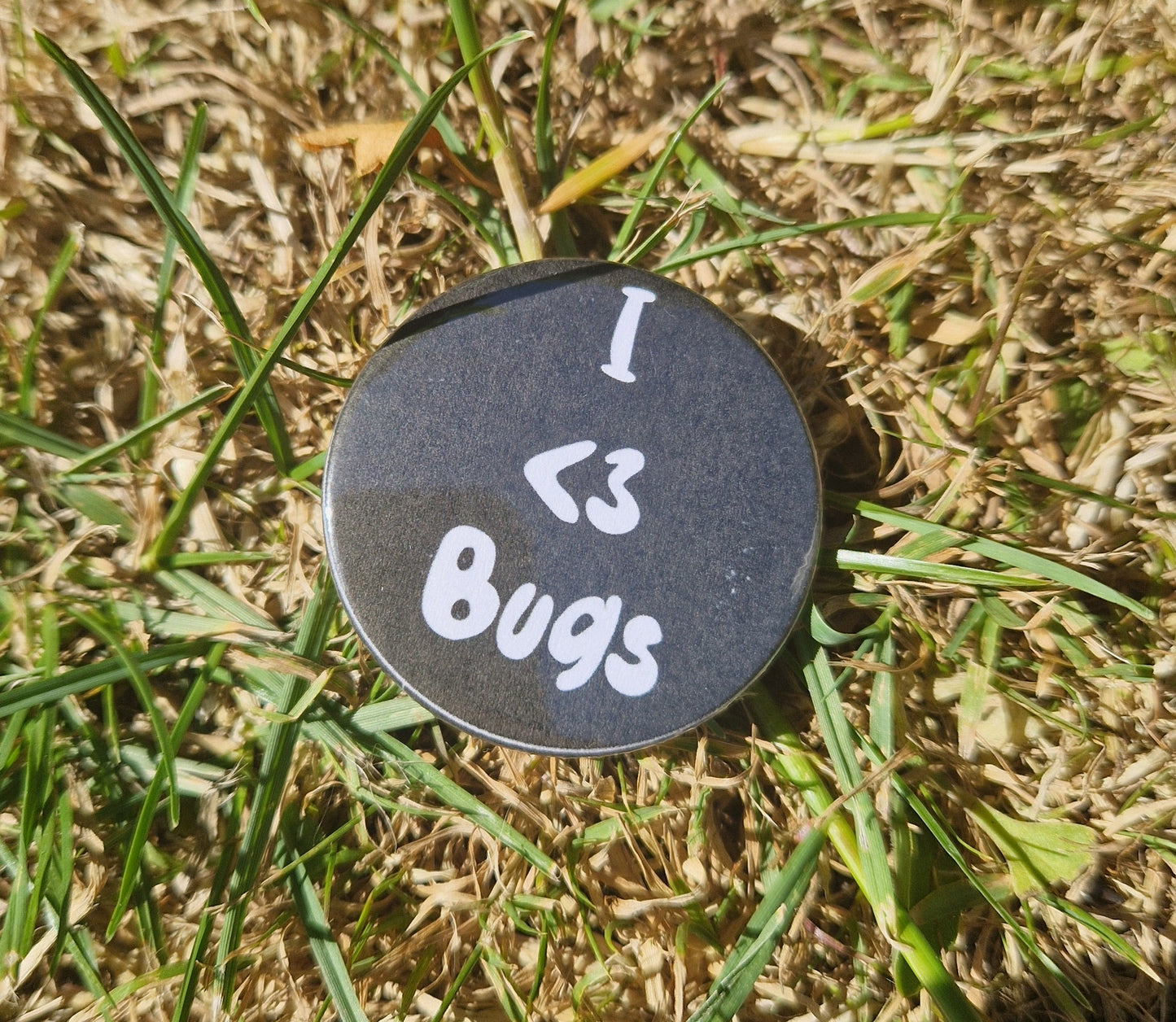 I <3 Bugs Pin Badge