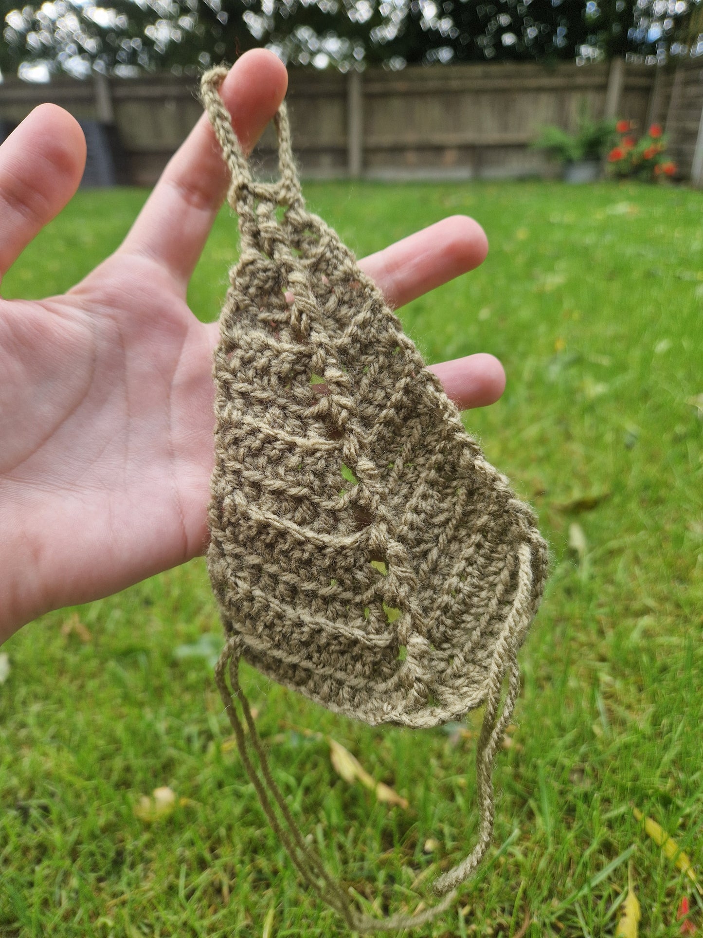 Crochet Leaf Shaped Lace Up Gauntlets PAIR