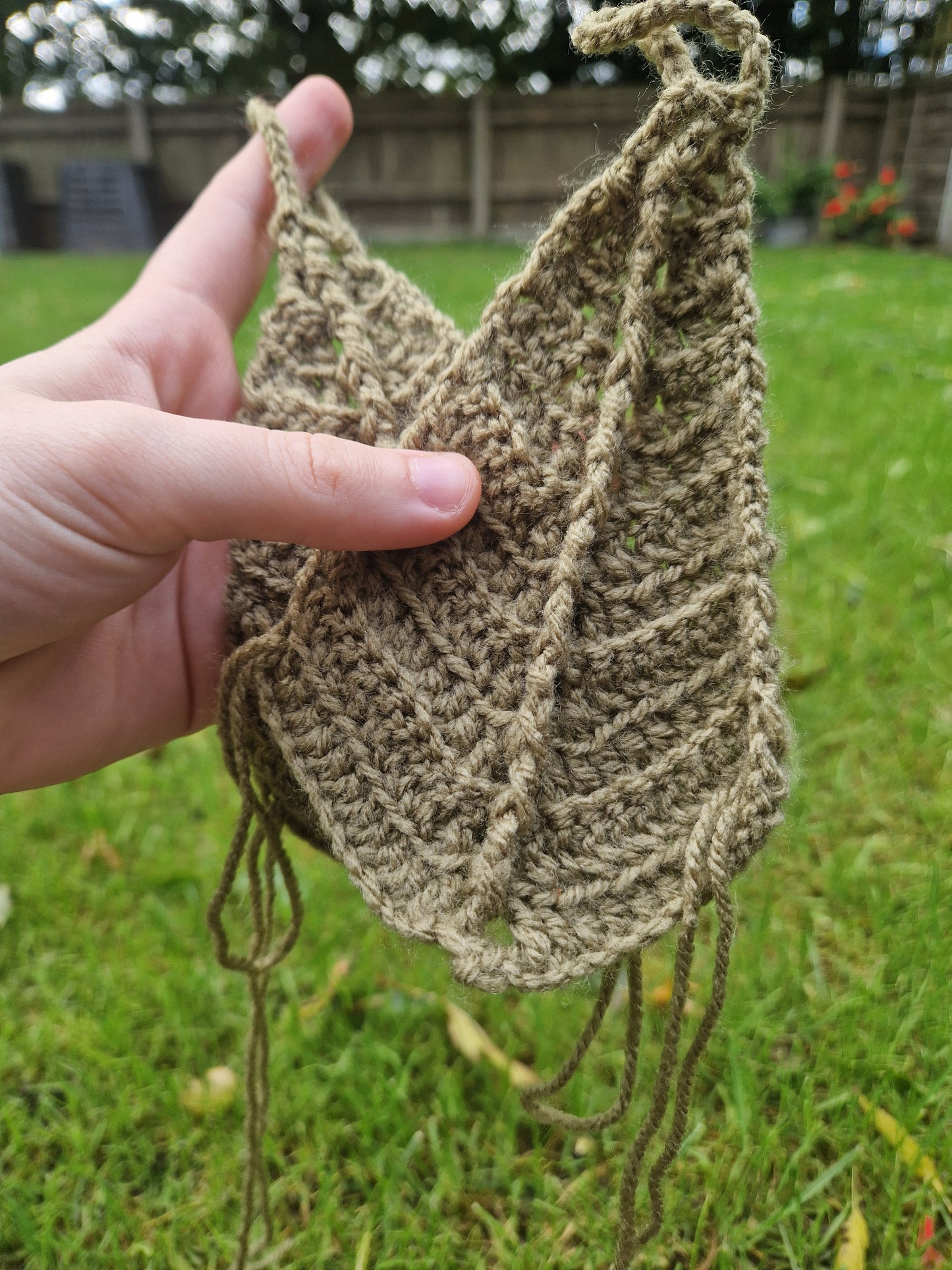 Crochet Leaf Shaped Lace Up Gauntlets PAIR