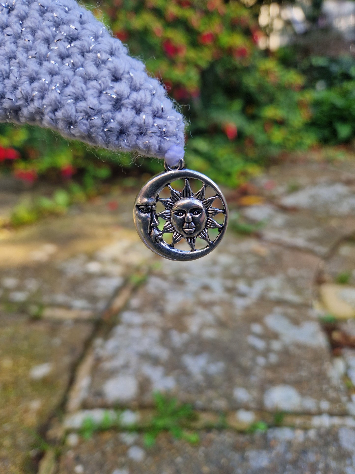Crochet Moon Solstice Sickle Drow Themed Mounted