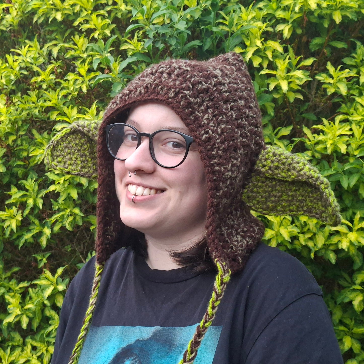 Crochet Goblin Ear Pointed Bonnet Hat