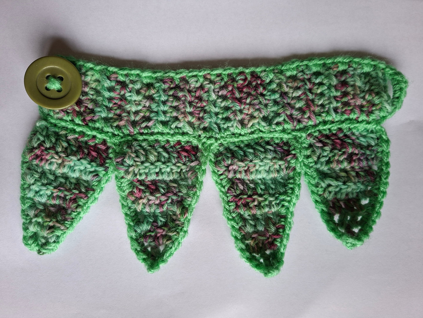 Crochet Pixie Jester Triangle Ankle Cuffs