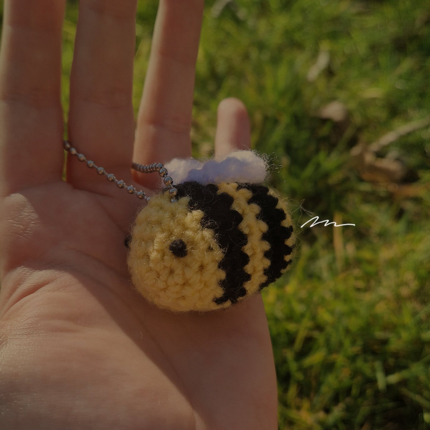 Handmade Crochet Bumble Bee Keyring PERFECT GIFT