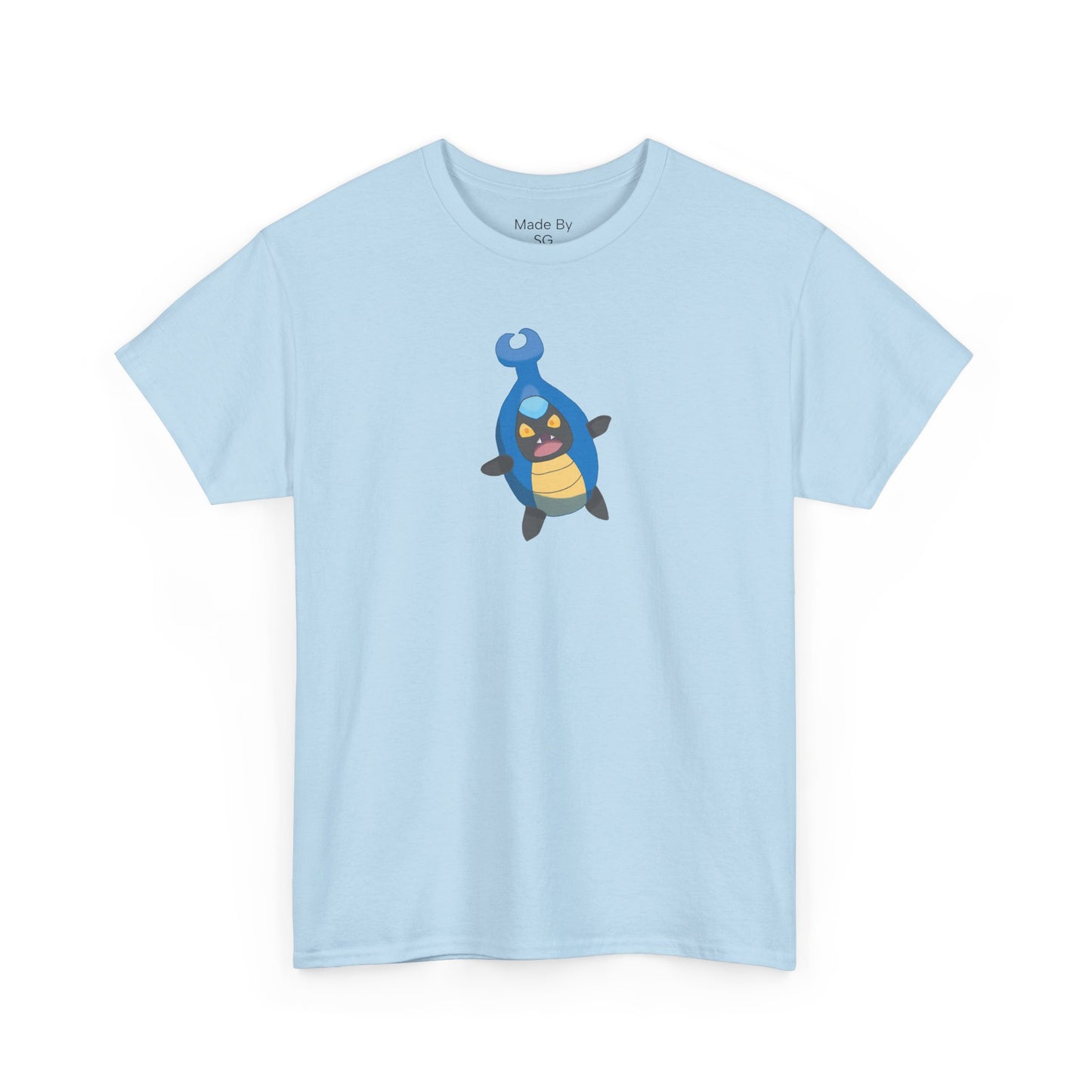 Cute Blue Beetle Bug Graphic Unisex Heavy Cotton Tee - Perfect for Bug Lovers