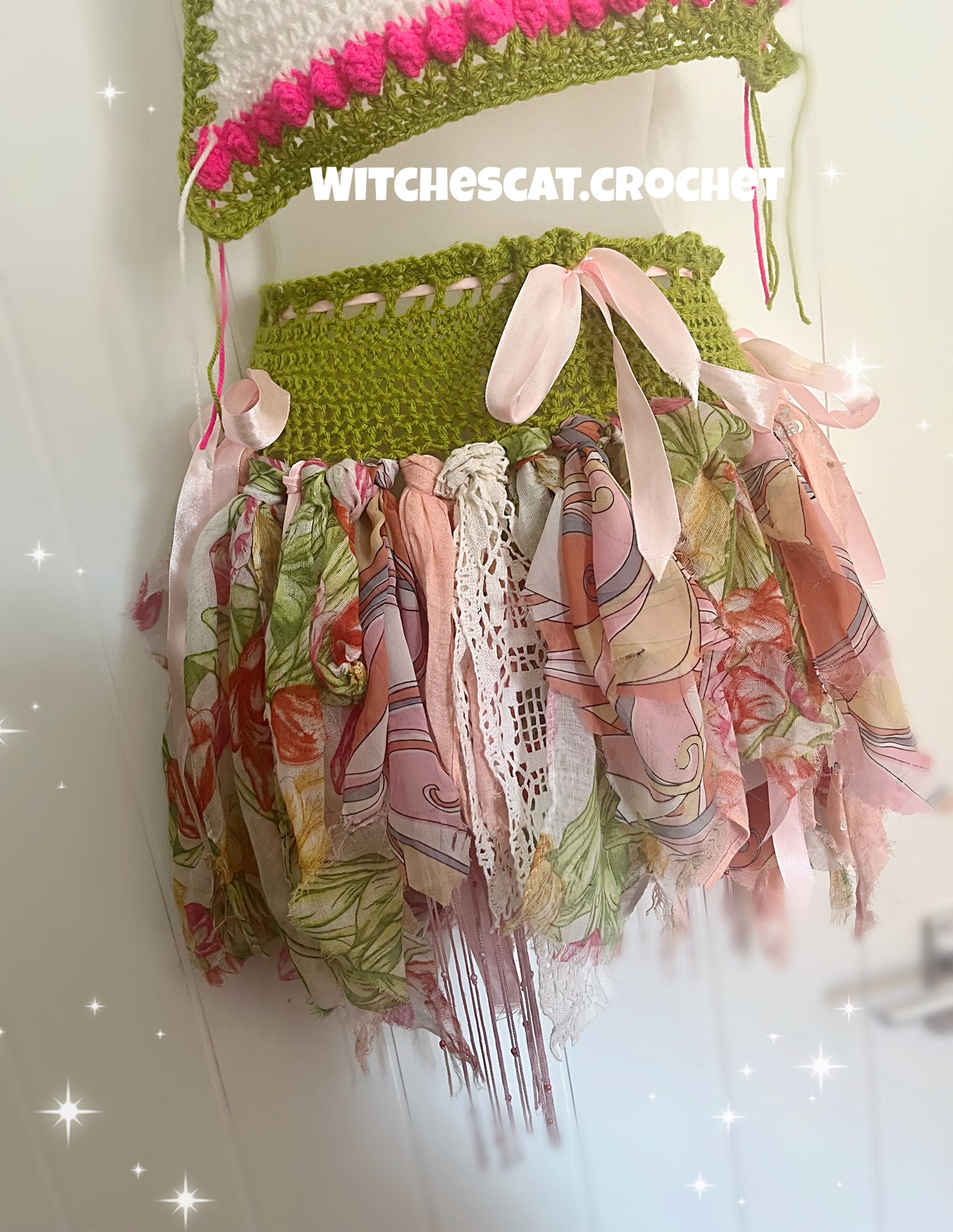 No Waste Fae Festival Skirt Crochet PATTERN