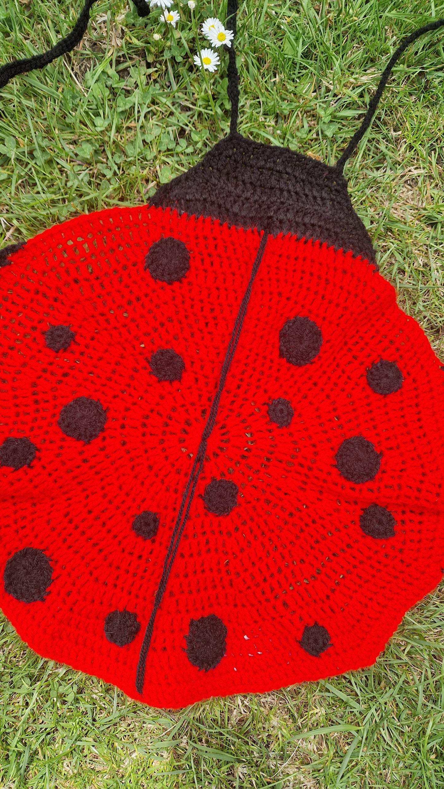 Crochet Ladybug Top ONE SIZE