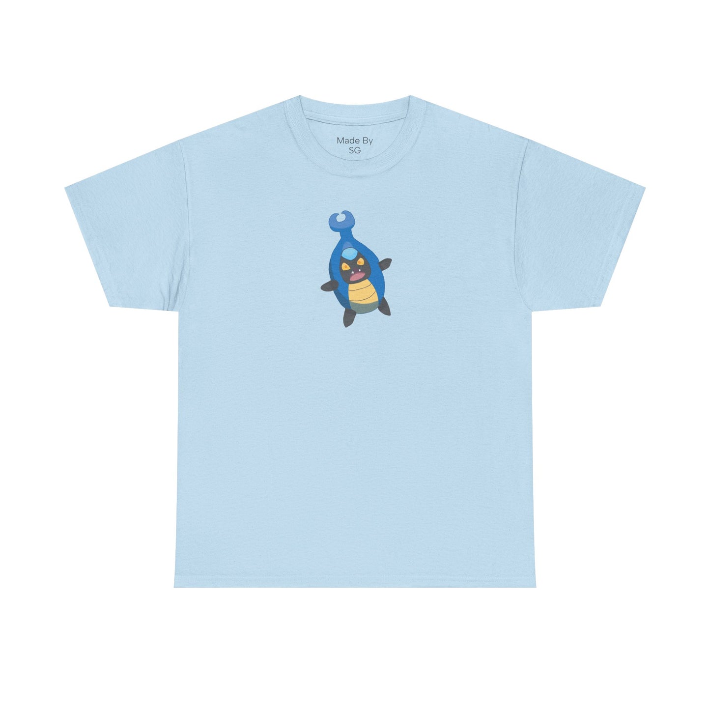 Cute Blue Beetle Bug Graphic Unisex Heavy Cotton Tee - Perfect for Bug Lovers