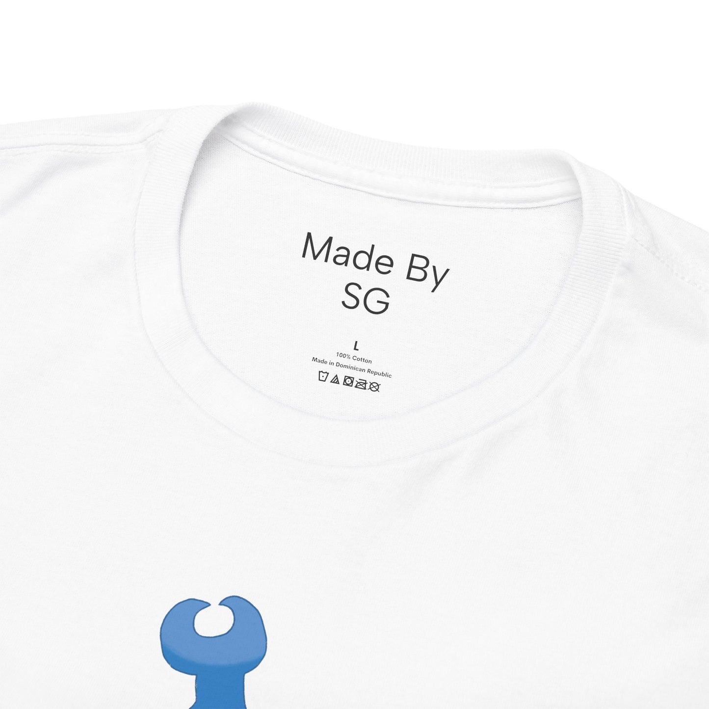 Cute Blue Beetle Bug Graphic Unisex Heavy Cotton Tee - Perfect for Bug Lovers