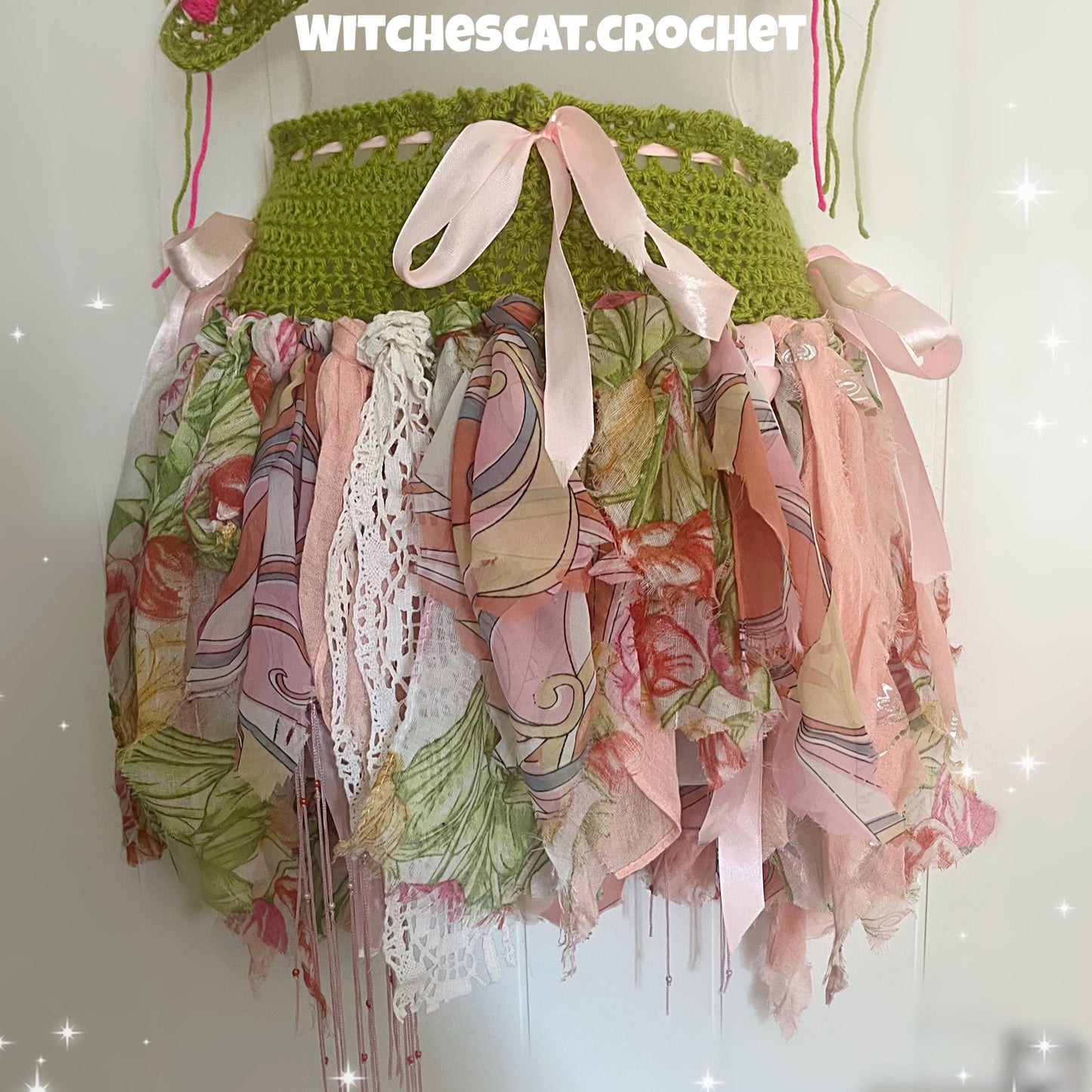 No Waste Fae Festival Skirt Crochet PATTERN