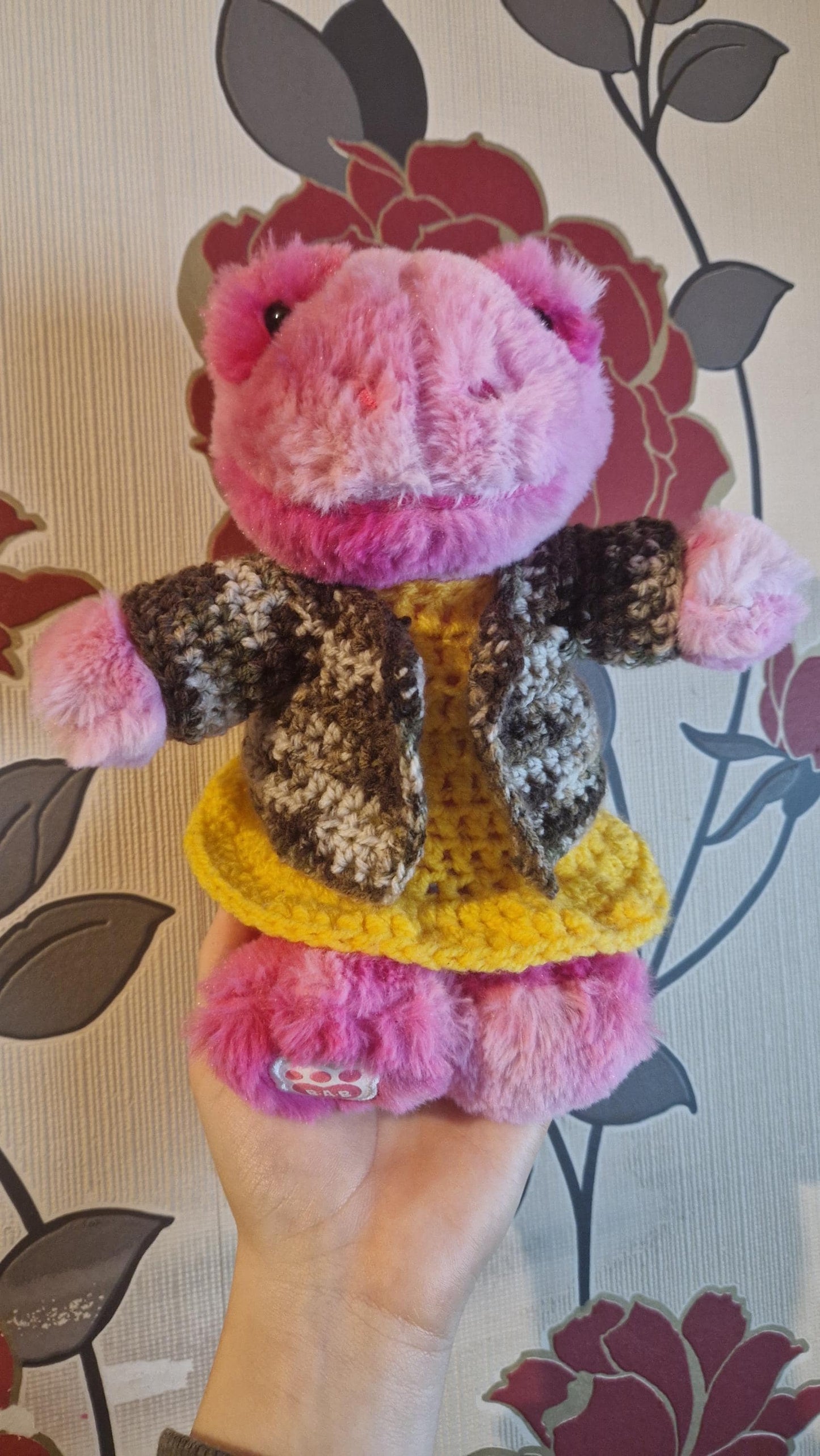 CROCHET PATTERN Crochet Smallfry Build a Bear frog sized Cardigan