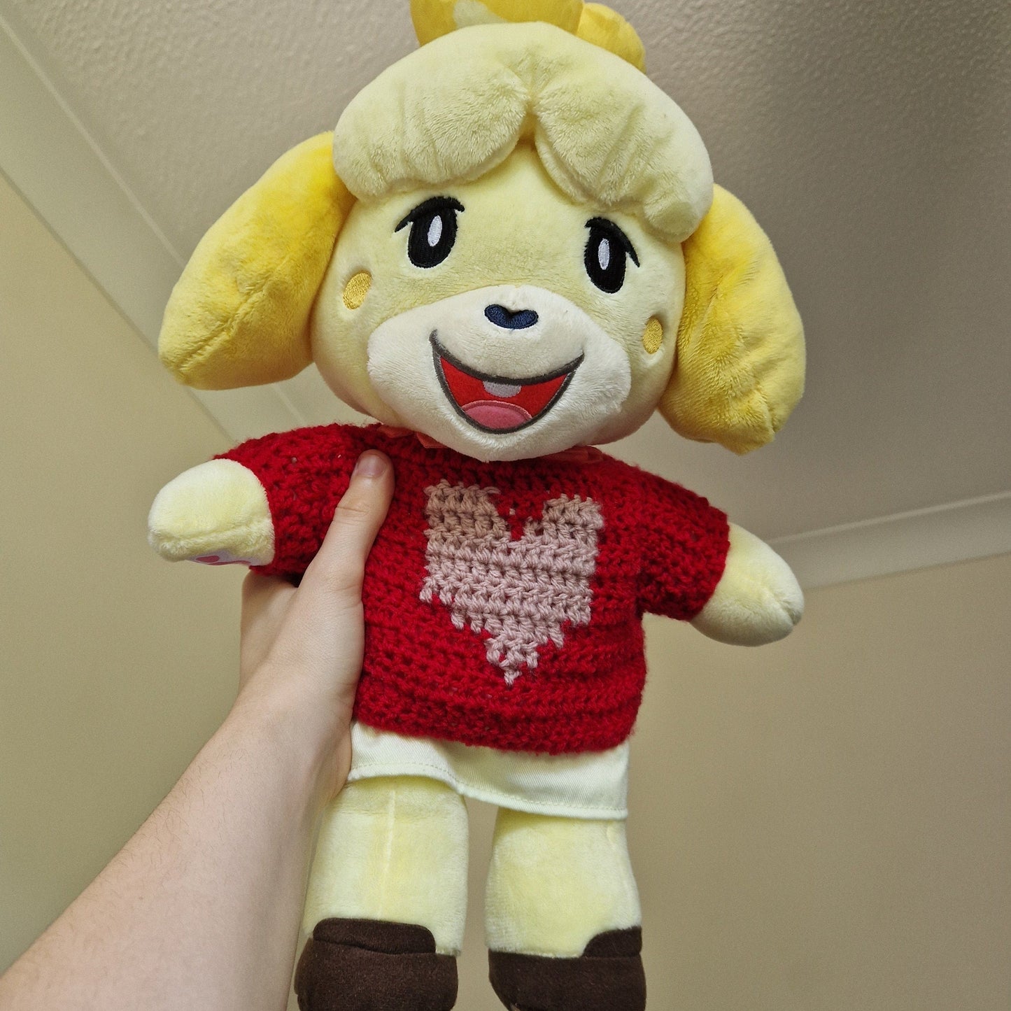 CROCHET PATTERN For A Build A Bear Plushie Heart Sweater