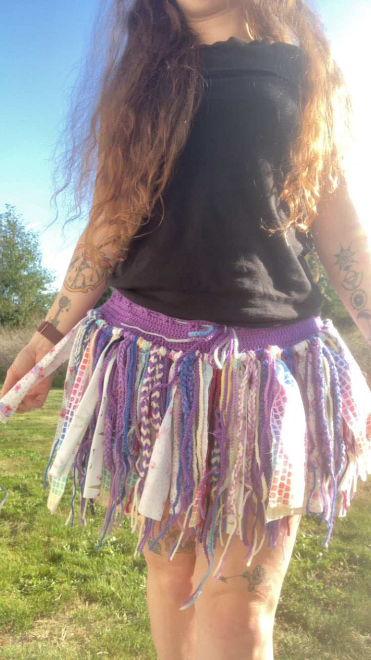 No Waste Fae Festival Skirt Crochet PATTERN