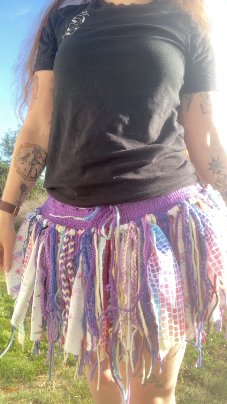 No Waste Fae Festival Skirt Crochet PATTERN